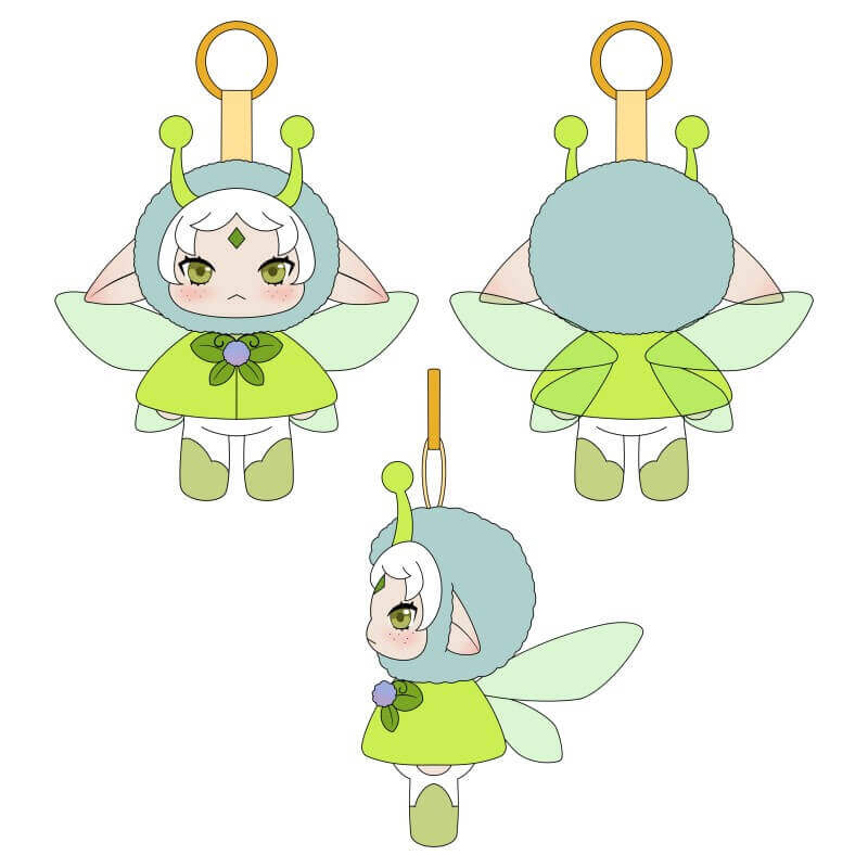 Elf Figure Keyring